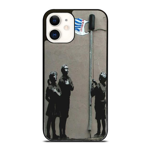 Graffiti Tesco Flag Children Banksy iPhone 12 Mini / 12 / 12 Pro / 12 Pro Max Case Cover