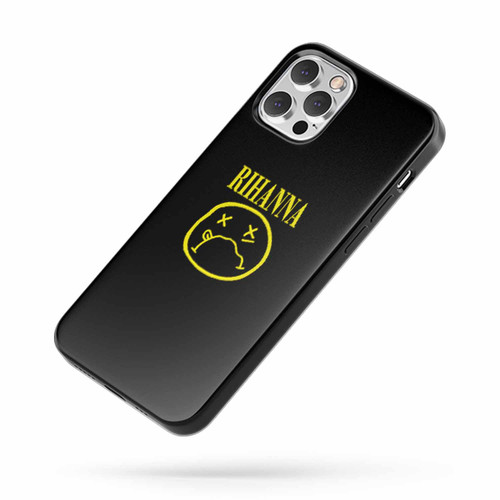 Funny Rihanna Vintage Nirvana Logo Funny Gift For Her Gift Idea Gift For Him Nerd iPhone Case Cover