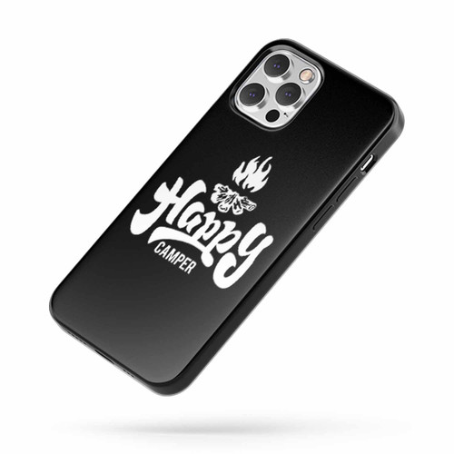 Happy Camper Outdoors Lettering iPhone Case Cover