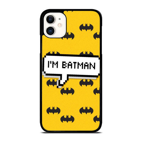 Superhero Batman Dark Knight Pattern I'M Batman iPhone 11 / 11 Pro / 11 Pro Max Case Cover