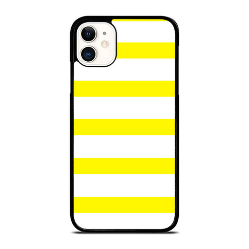 Yellow & White Bold Stripes iPhone 11 / 11 Pro / 11 Pro Max Case Cover