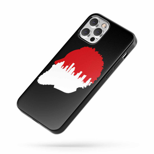 James Harden Silhouette Overlaid With The Houston Skyline iPhone Case Cover