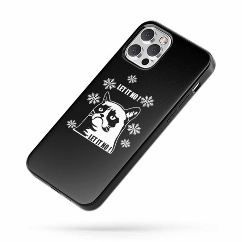 Let It No! Grumpy Cat Hipster Merry Christmas iPhone Case Cover