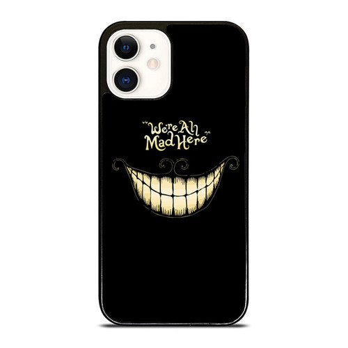 Disney Alice In Wonderland We'Re All Mad Here Fan Art iPhone 12 Mini / 12 / 12 Pro / 12 Pro Max Case Cover