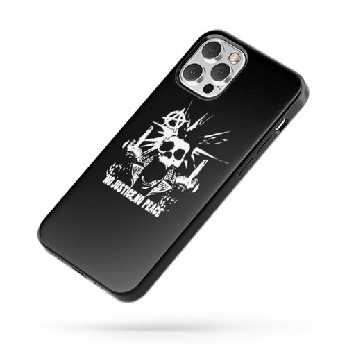 No Justice No Peace Skull iPhone Case Cover
