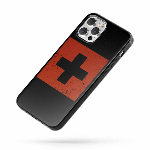 Retro Vintage Switzerland Flag iPhone Case Cover