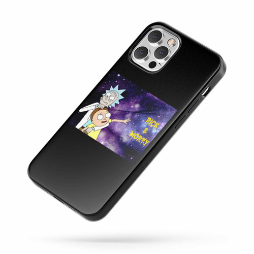 Rick And Morty In Space Galaxy Nebula 2 iPhone Case Cover