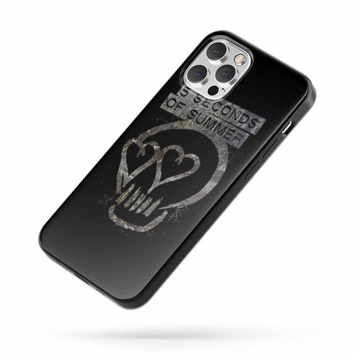 Seconds Of Summer Silver Print Heartskull iPhone Case Cover