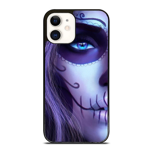 Coll Skull Paint Girl iPhone 12 Mini / 12 / 12 Pro / 12 Pro Max Case Cover