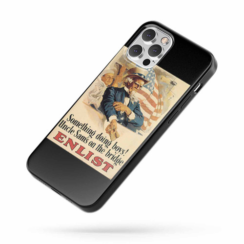 Something Doing Boys! Uncle Sam'S On The Bridge iPhone Case Cover