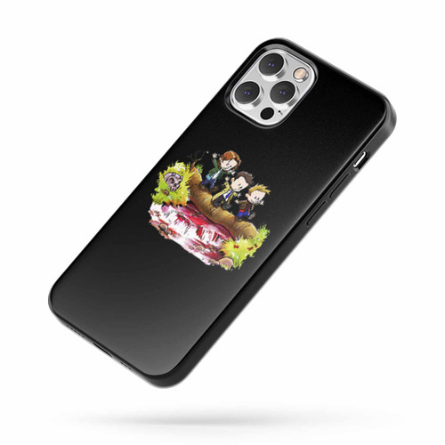 Supernatural Sam Dean And Castiel Calvin And Hobbes iPhone Case Cover