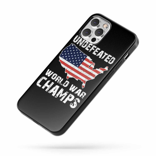 Undefeated Back To Back World War Champ iPhone Case Cover