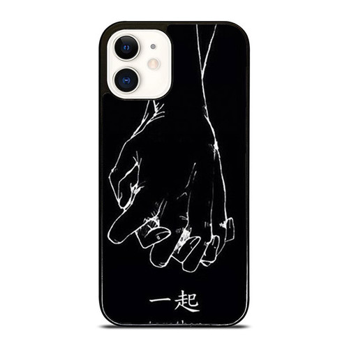 Black And White Aesthetic Holding Hands iPhone 12 Mini / 12 / 12 Pro / 12 Pro Max Case Cover
