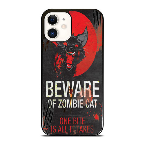 Beware Of Zombie Cat iPhone 12 Mini / 12 / 12 Pro / 12 Pro Max Case Cover