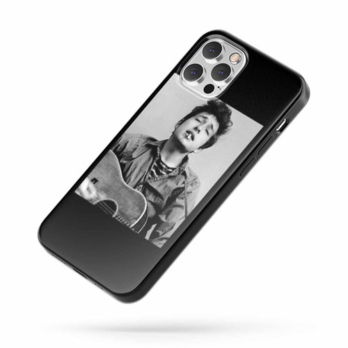 Bob Dylan Playing Guitar Saying Quote iPhone Case Cover