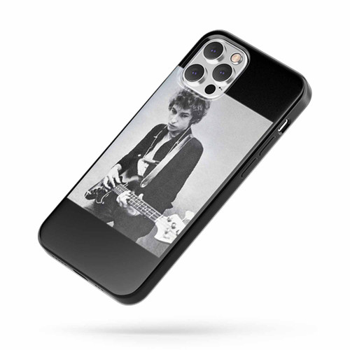 Bob Dylan Playing Guitar Quote iPhone Case Cover