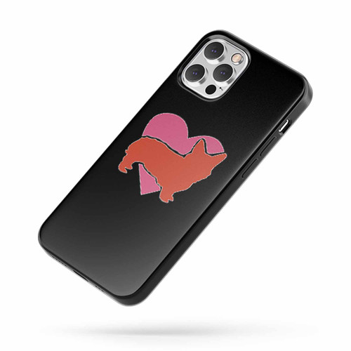 Corgi Heart Slouchy Pullover Quote iPhone Case Cover