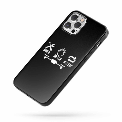 Drone Quadcopter Fpv Build Crash Repeat Saying Quote iPhone Case Cover