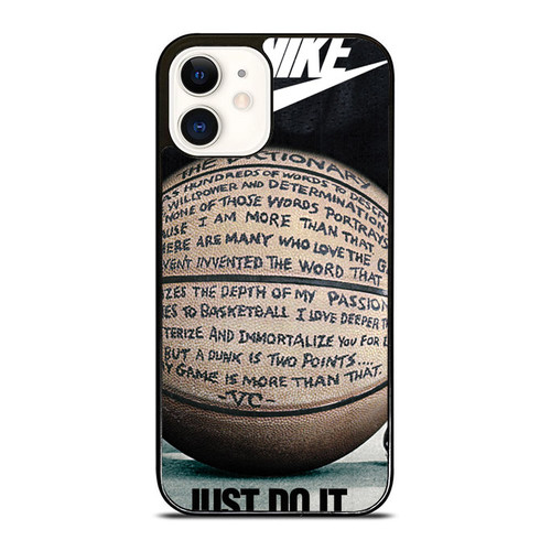 Basketball Quotes Just Do Later Funny iPhone 12 Mini / 12 / 12 Pro / 12 Pro Max Case Cover