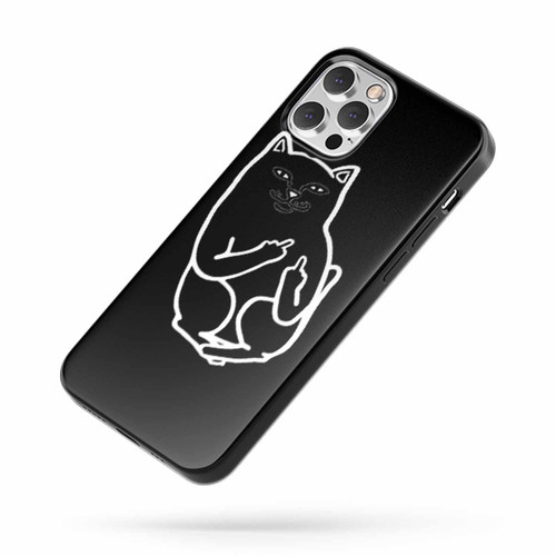 Middle Finger Cat Saying Quote iPhone Case Cover