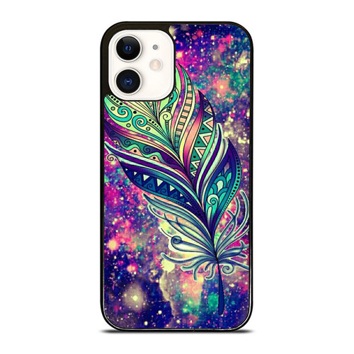 Aztec Feather Galaxy Space iPhone 12 Mini / 12 / 12 Pro / 12 Pro Max Case Cover