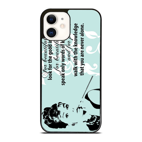 Audrey Hepburn Quotes Beautiful Eyes iPhone 12 Mini / 12 / 12 Pro / 12 Pro Max Case Cover
