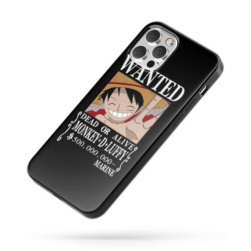 Anime One Piece Wanted Luffy Quote Fan Art iPhone Case Cover
