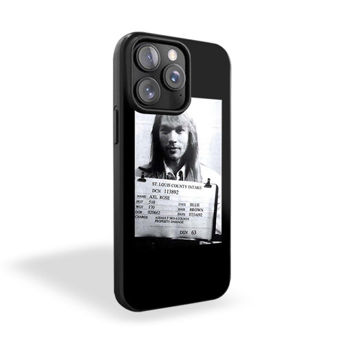 Axl Rose's Mugshot 1992 iPhone 15 Case Cover