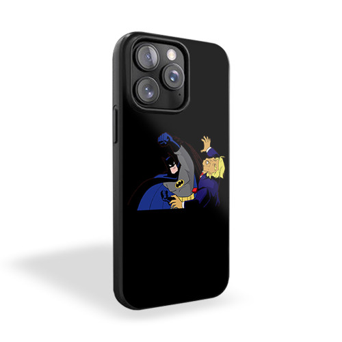 Batman Punching Donald Trump In The Face iPhone 15 Case Cover