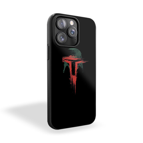 Boba Fett Star Wars Paint Splash Funny Nerd Movie iPhone 15 Case Cover
