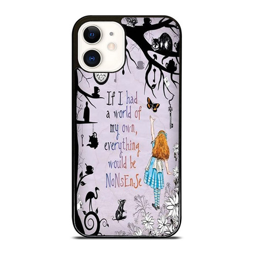 Alice In Wonderland Chesire Quote iPhone 12 Mini / 12 / 12 Pro / 12 Pro Max Case Cover