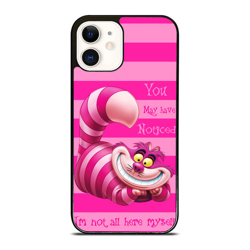 Alice In Wonderland Cheshire Cat Not All Myself iPhone 12 Mini / 12 / 12 Pro / 12 Pro Max Case Cover