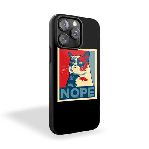 Grumpy Cat Nope Retro Cool Funny iPhone 15 Case Cover