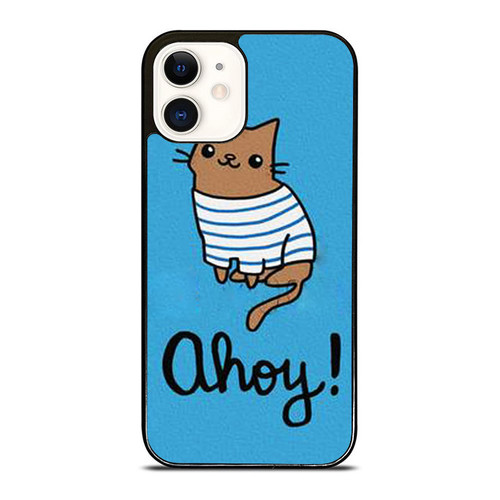 Ahoy Sailor Cat Cute iPhone 12 Mini / 12 / 12 Pro / 12 Pro Max Case Cover
