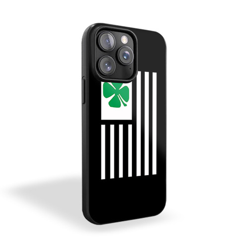 Irish American Flag St. Patrick's Day Shamrock Four Leaf Clover iPhone 15 Case Cover