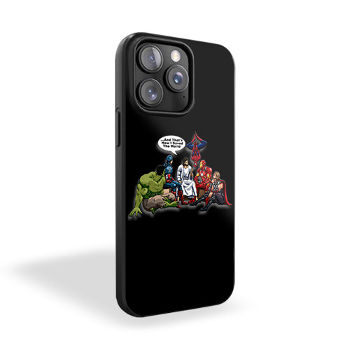 Jesus And Superheroes And That's How I Saved The World Great iPhone 15 Case Cover