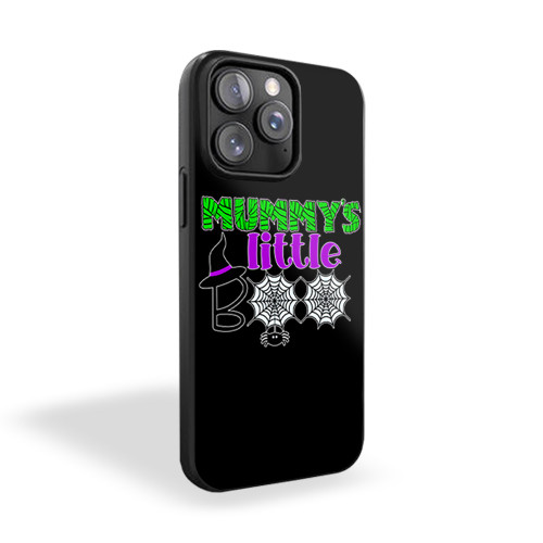 Mummy's Little Boo Halloween Spider Web iPhone 15 Case Cover