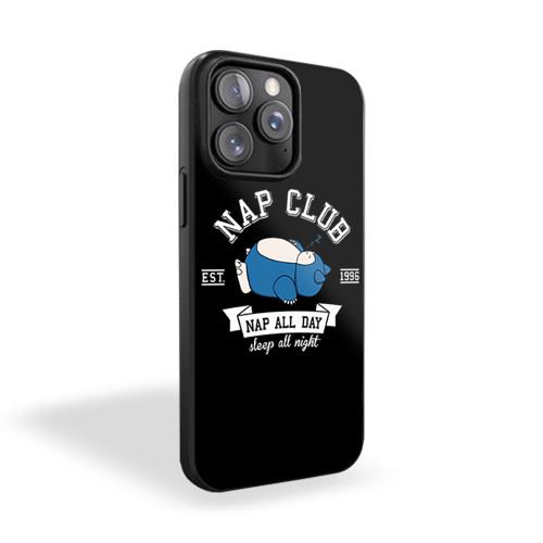 Pokemon Snorlax Nap Club Gotta Catch Em All Ash Misty Team Rocket Anime iPhone 15 Case Cover