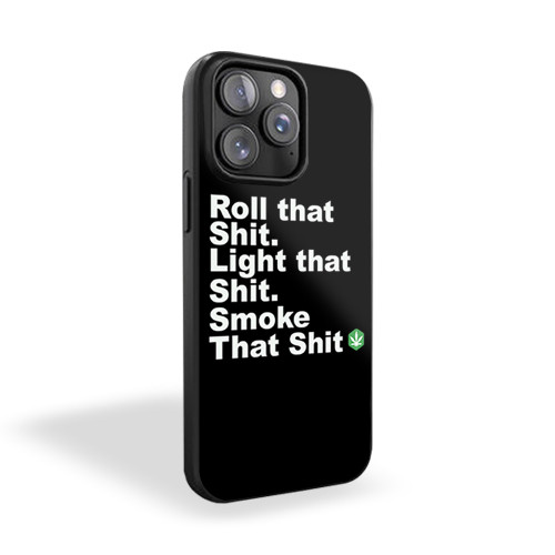 Roll That Weed Smoke Wu-Tang iPhone 15 Case Cover