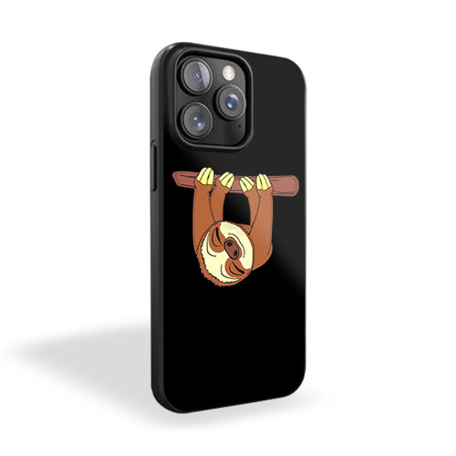 Animal Fauna Monkey Slow Sloth Cartoon iPhone 15 Case Cover