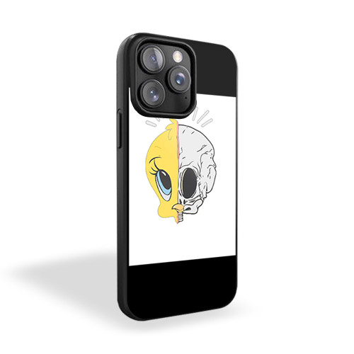 Black Keys Split Bird Skull Bones iPhone 15 Case Cover