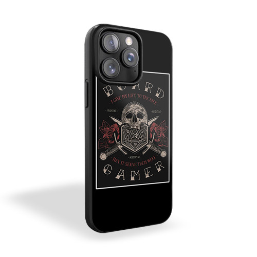 Board Gamer A D20 Dice Tabletop Board Game & Rpg iPhone 15 Case Cover