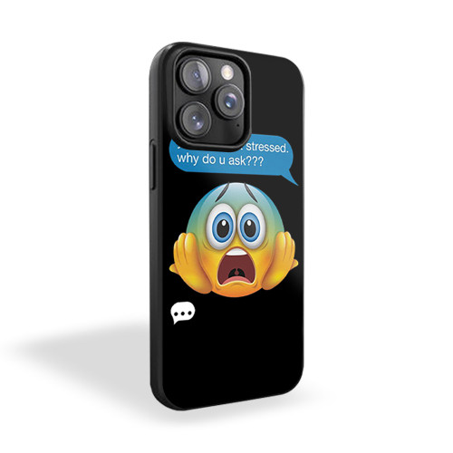 I'm Stressed Emoji, Emoticon iPhone 15 Case Cover