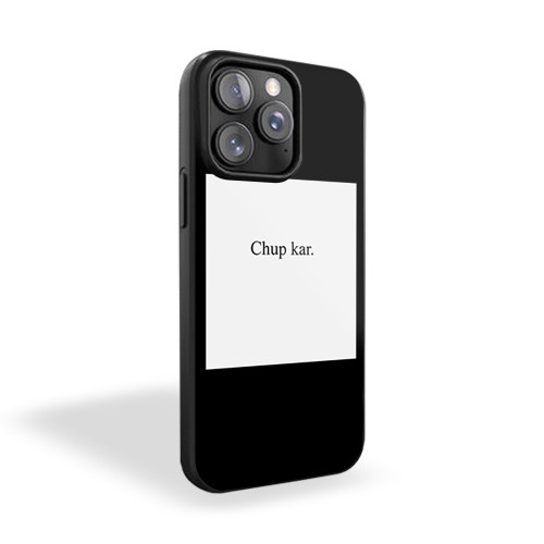 Minimalistic Chup Kar Block iPhone 15 Case Cover