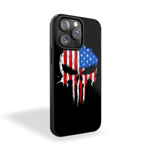 Para Bellum Exclusive Punisher Skull American Flag iPhone 15 Case Cover