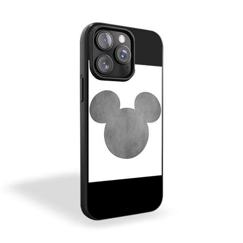Mickey Mouse Head Black Chalk Color iPhone 15 Case Cover