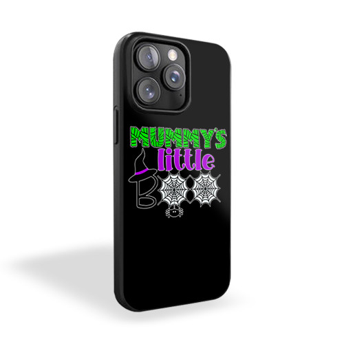 Mummys Little Boo Halloween Spider Web Witch Hat Mommys Cute Boo Pumpkin Nightmare iPhone 15 Case Cover