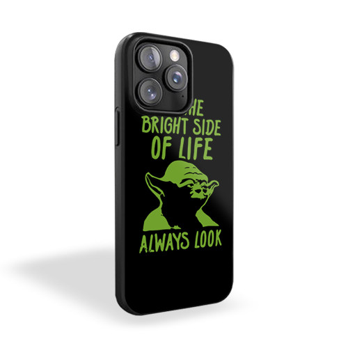 On The Bright Side Of Life Always Look Men's Yoda Star Wars T-Shirt iPhone 15 Case Cover