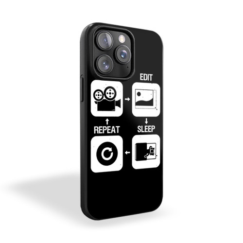 Shoot Edit Sleep Repeat iPhone 15 Case Cover