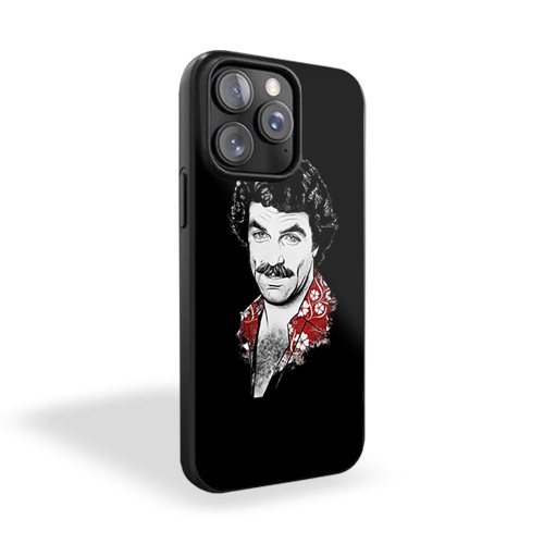 Tom Selleck Higgins Retro Vintage Island Hoppers Series Hawaii iPhone 15 Case Cover